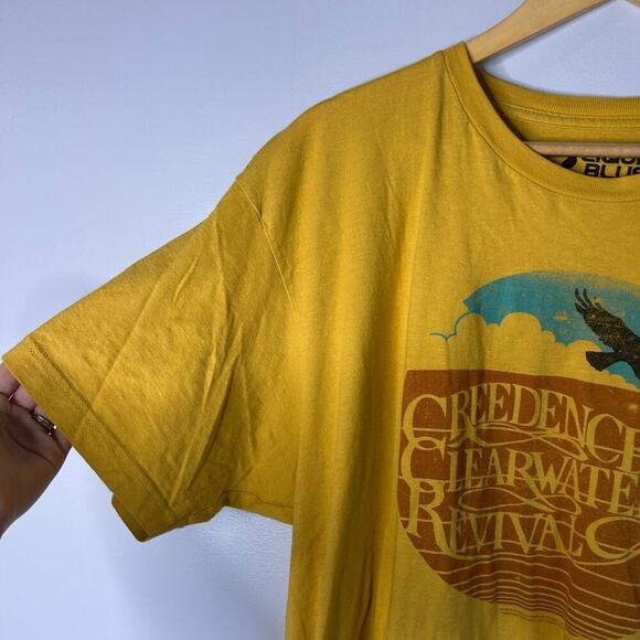 Liquid Blue Unisex Men’s Creedence Clearwater Revival Yellow Band T-Shirt XL - Picture 4 of 6